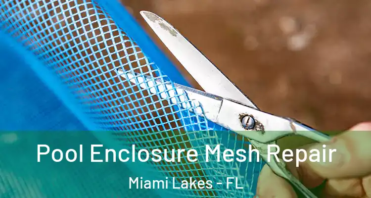  Pool Enclosure Mesh Repair Miami Lakes - FL